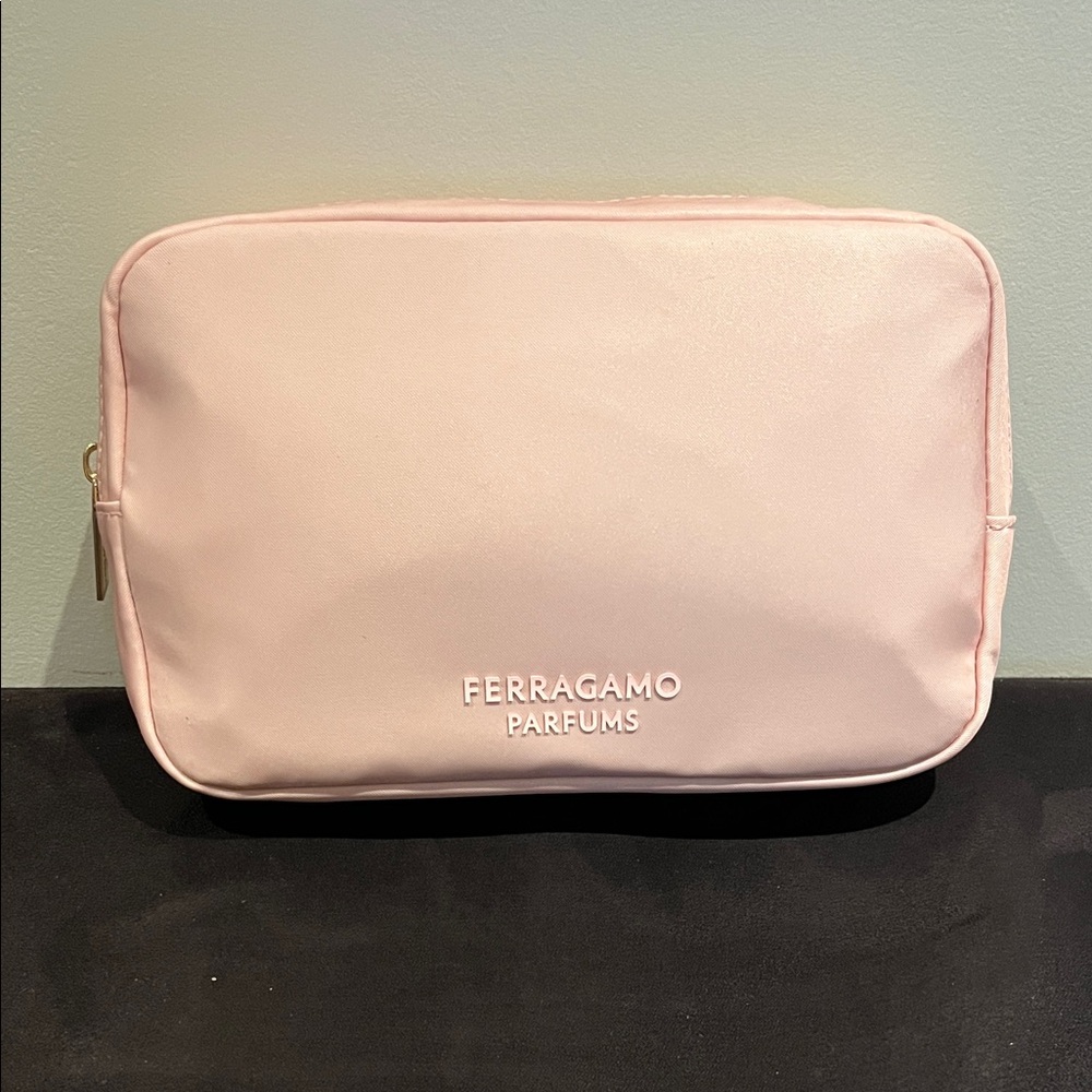 Ferragamo Pink Cosmetic Bag